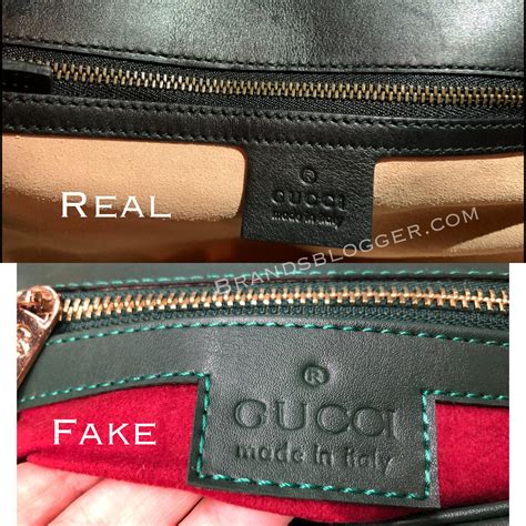 how to tell a real gucci bag from fake|does gucci use real leather.